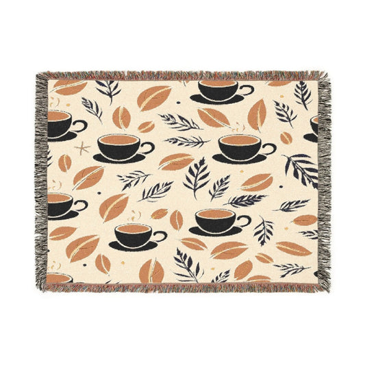 Woven Blanket - Retro Coffee