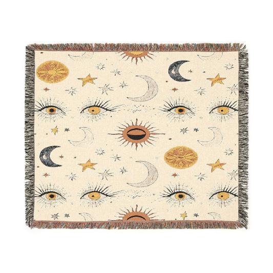 Woven Blanket - Sun/Moon/Stars