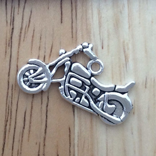 Tibetan silver Motorcycle charm
