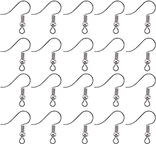 20 pieces stainless steel Ball & coil fish hook earwires