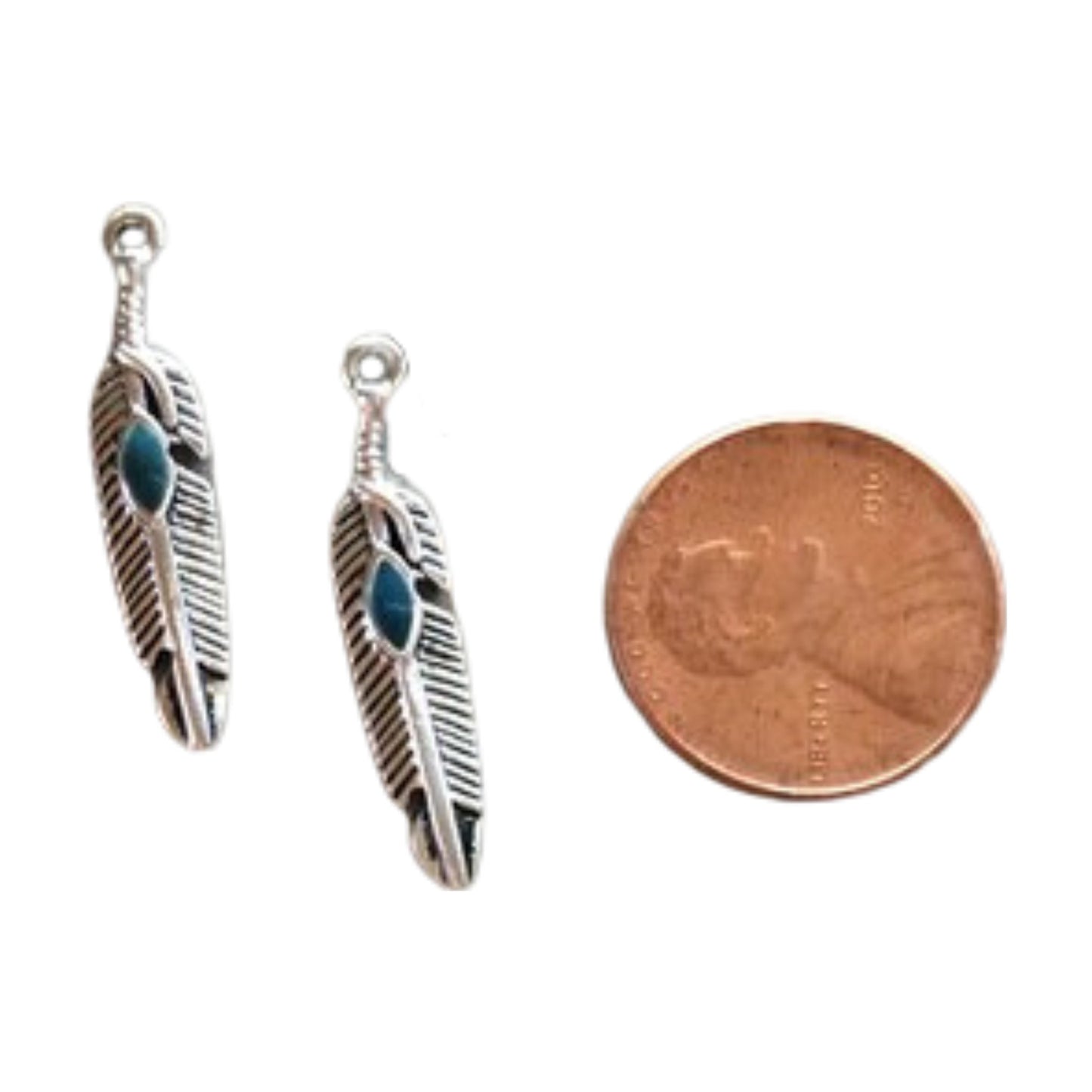 2/Pk Feather Charms - ILikeWorms