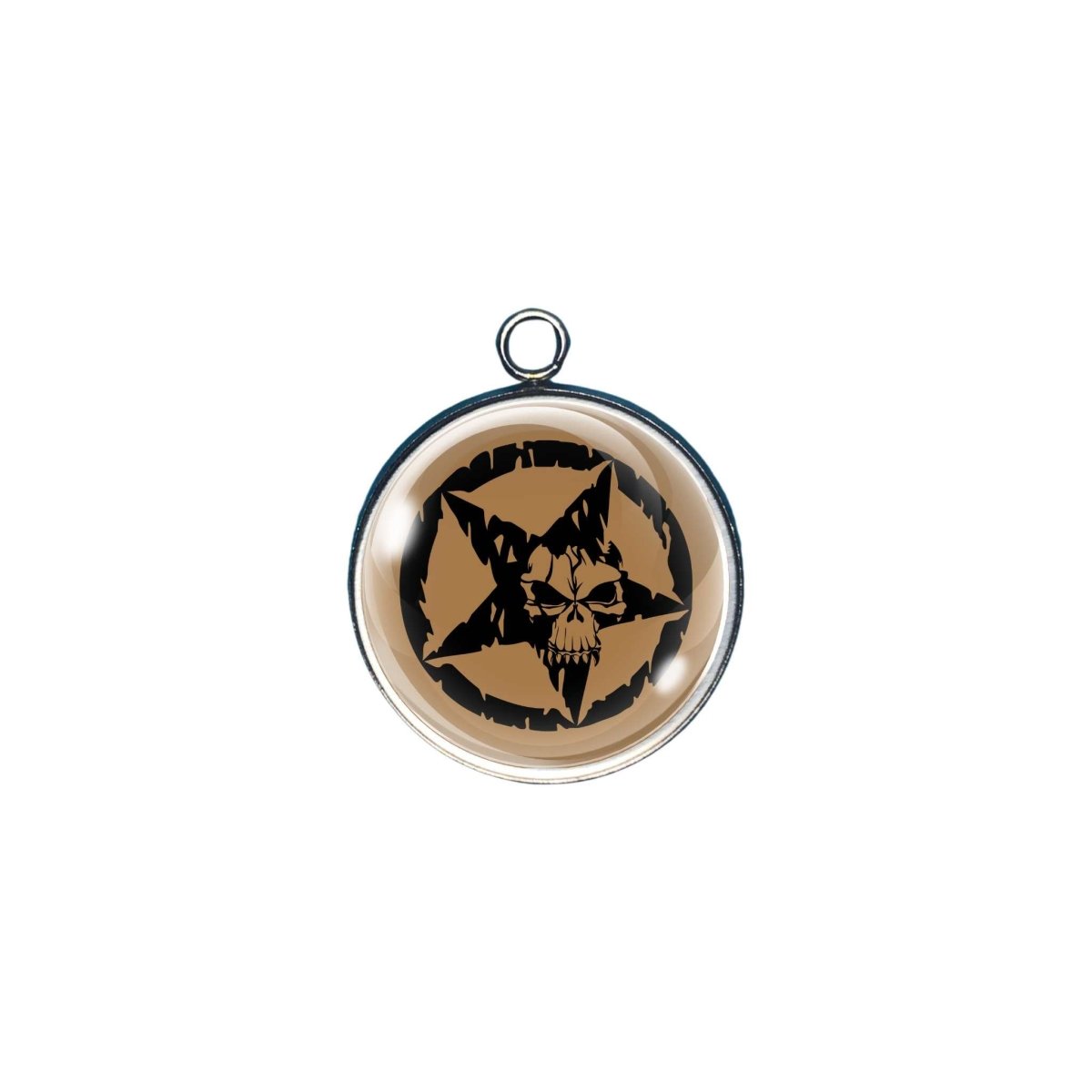 celestial goth glass cabochon charm