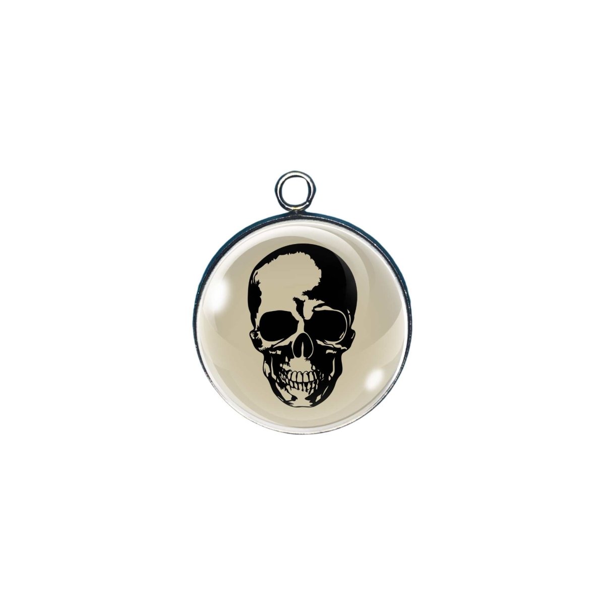 celestial goth glass cabochon charm