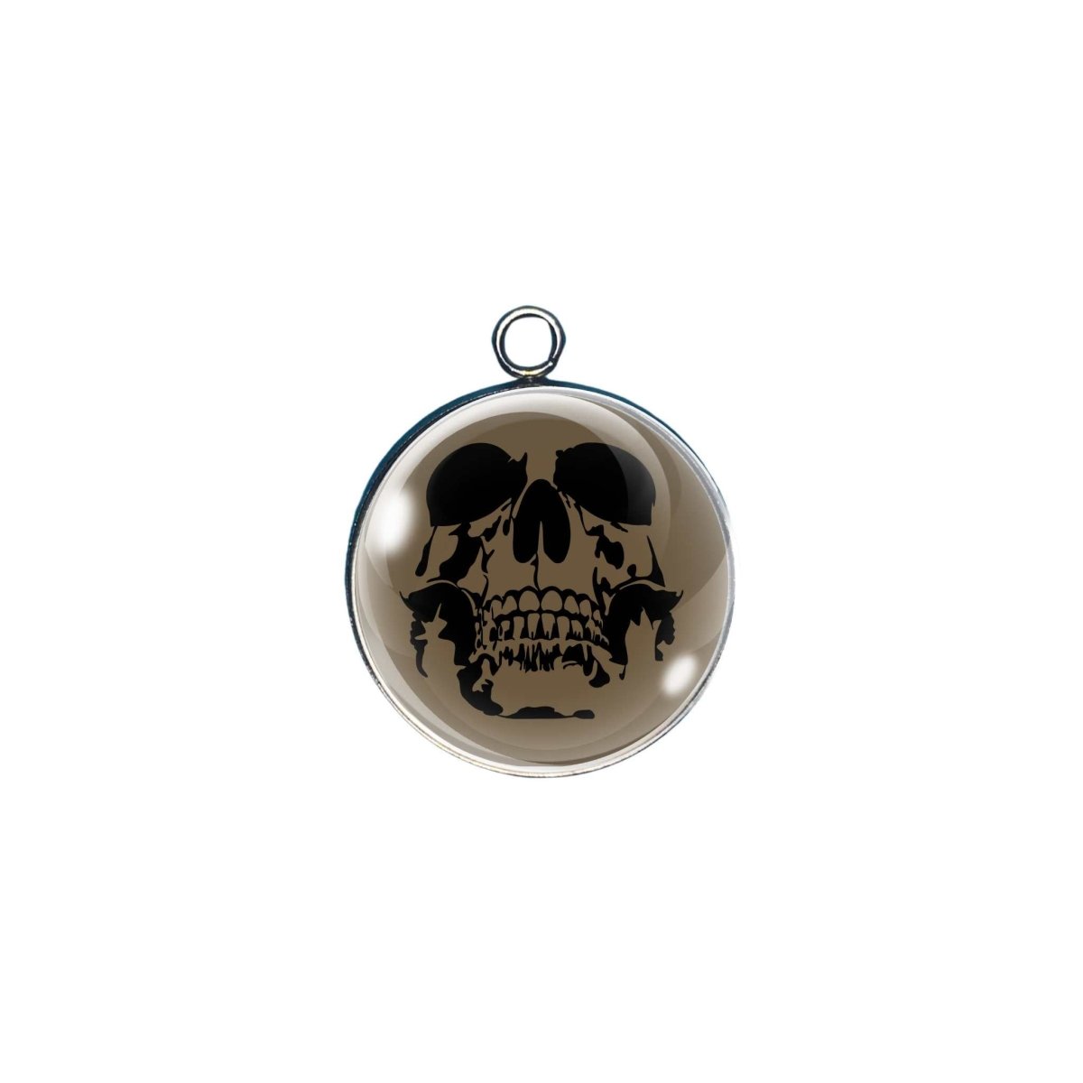 celestial goth glass cabochon charm