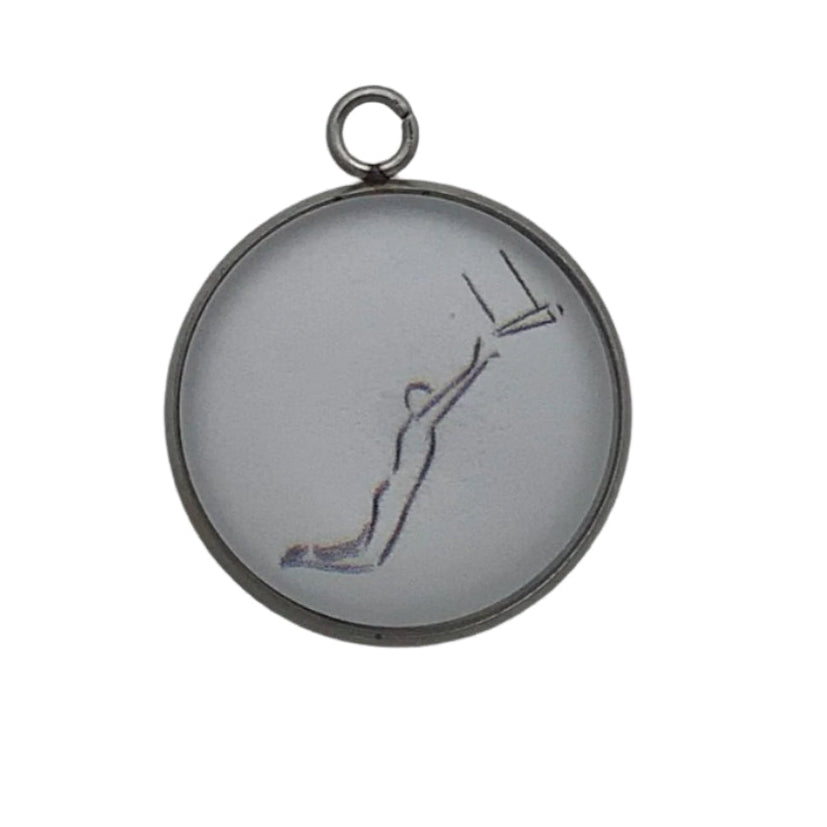 trapeze artist reaching for the swing