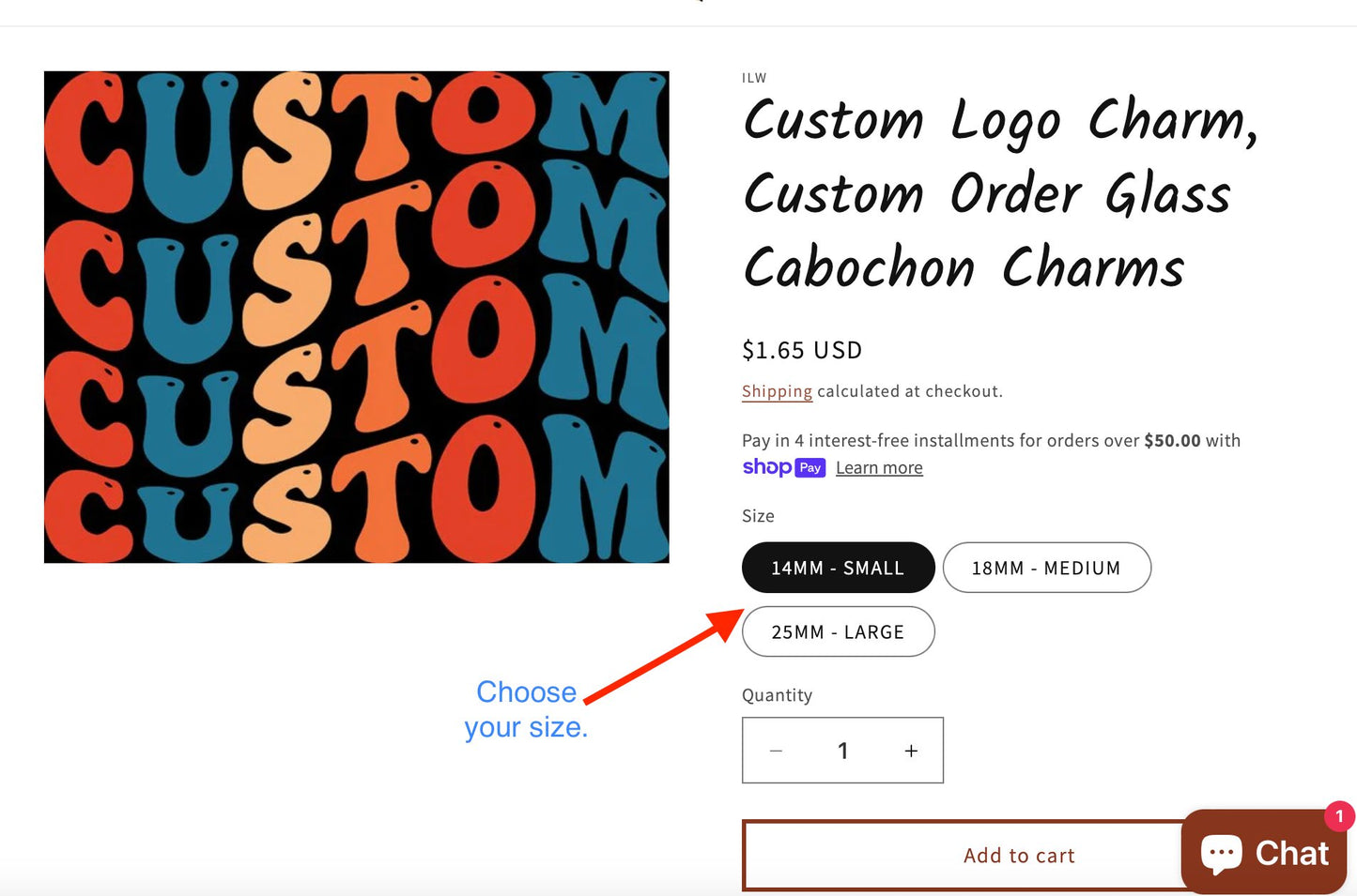 Custom Logo Charm, Custom Order Glass Cabochon Charms - ILikeWorms