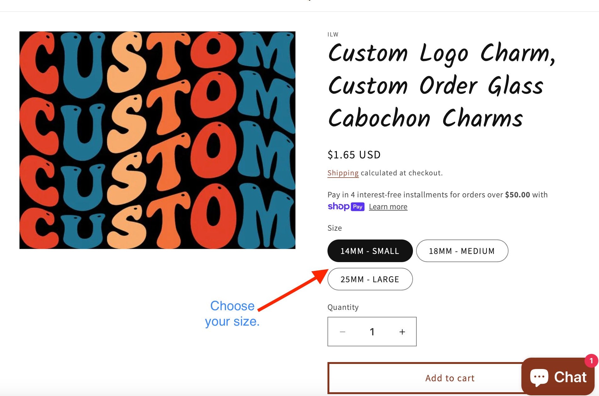 Custom Logo Charm, Custom Order Glass Cabochon Charms - ILikeWorms