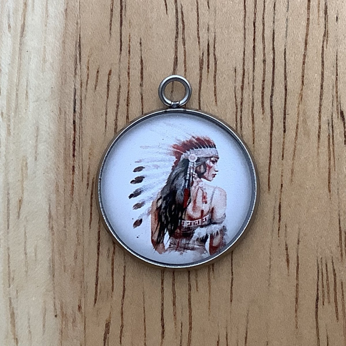 native woman facing right
