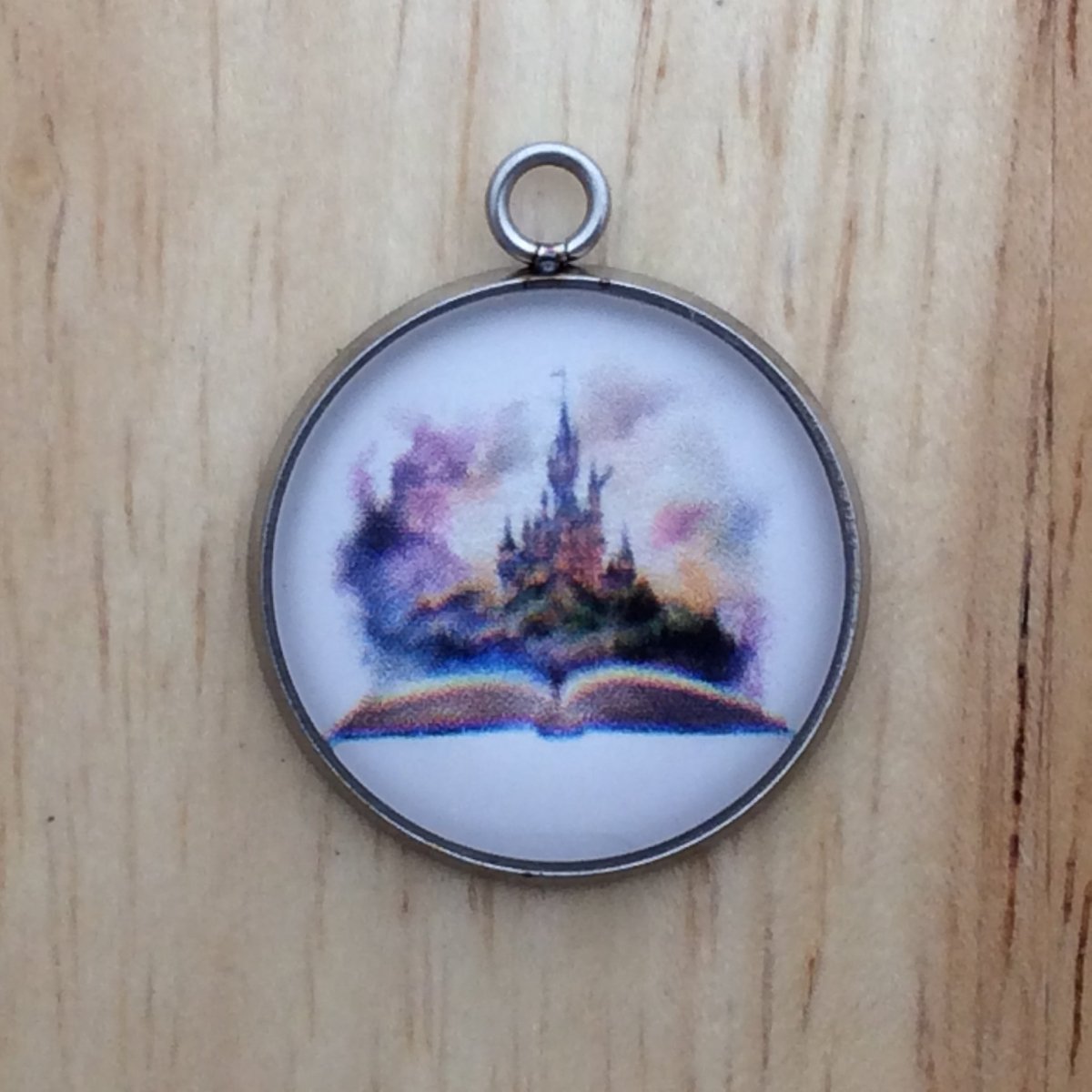 storybook magic castle themed class cabochon charm