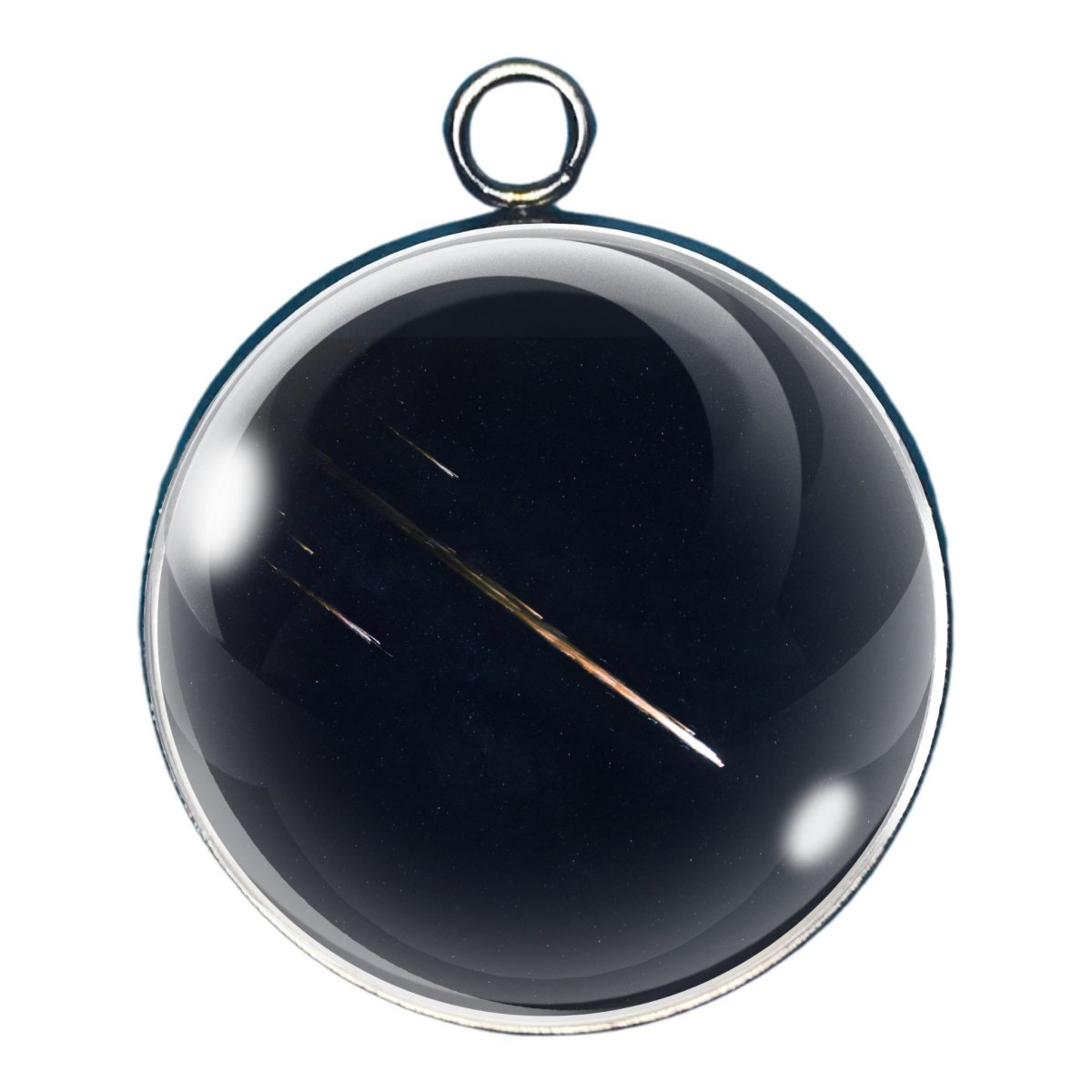 Meteor Shower Glass Cabochon Charms, Jewelry Making Charms