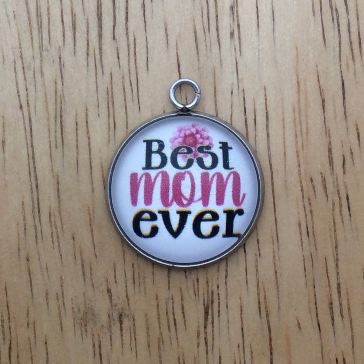 mothers day glass cabochon charm