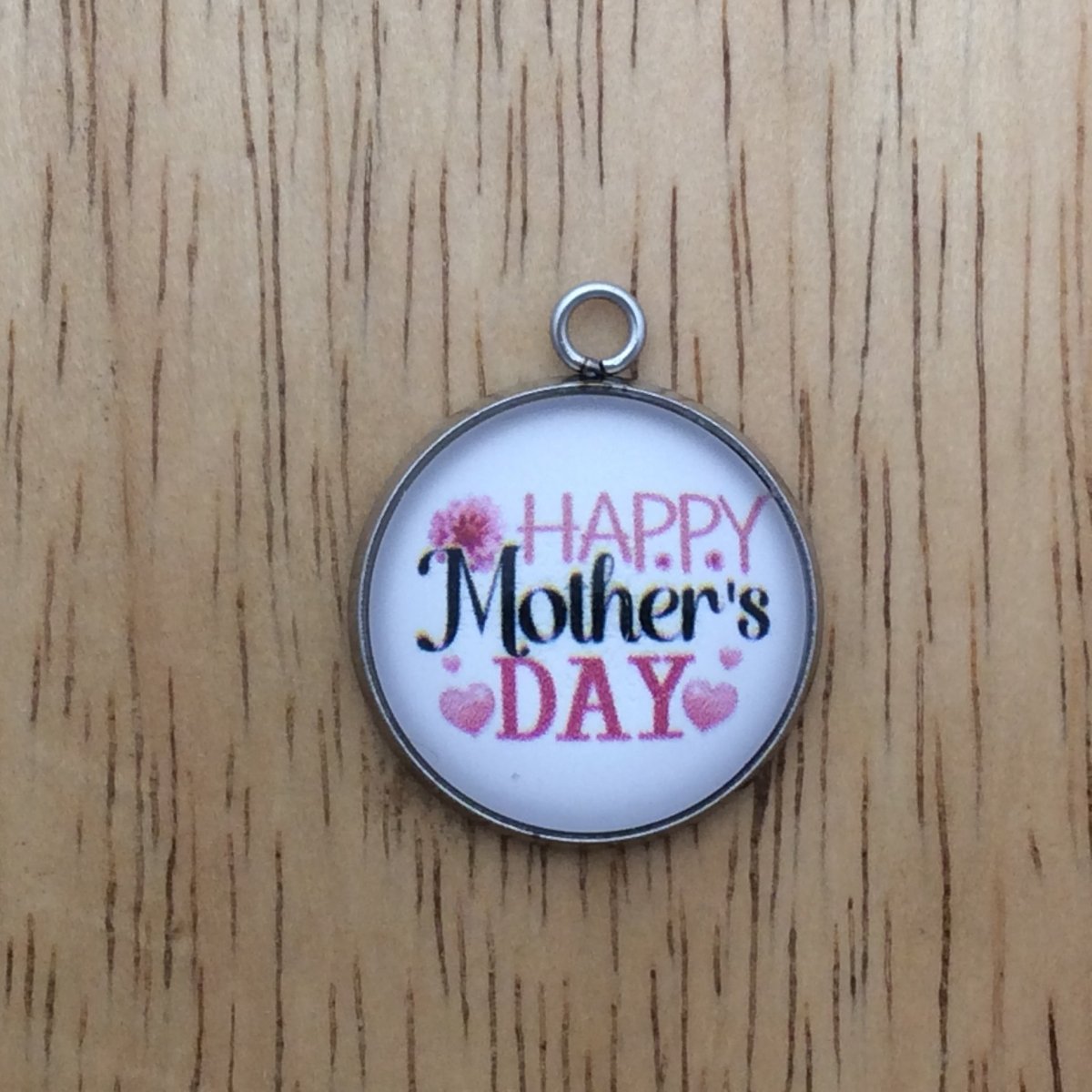 mothers day glass cabochon charm