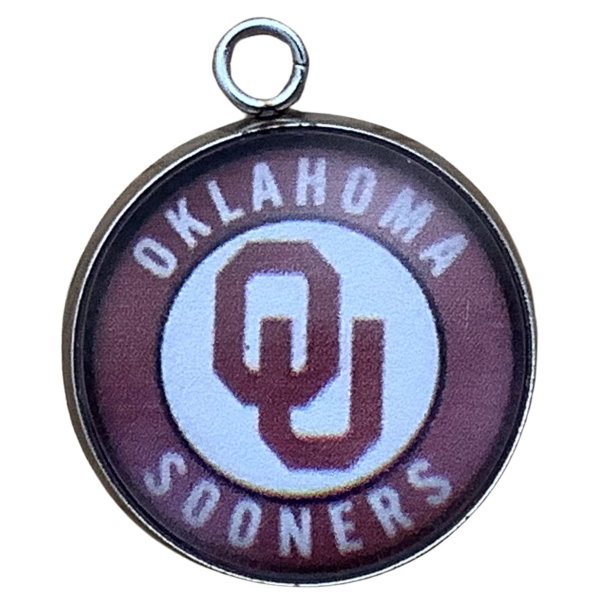 charm with the Oklahoma OU Sooners logo