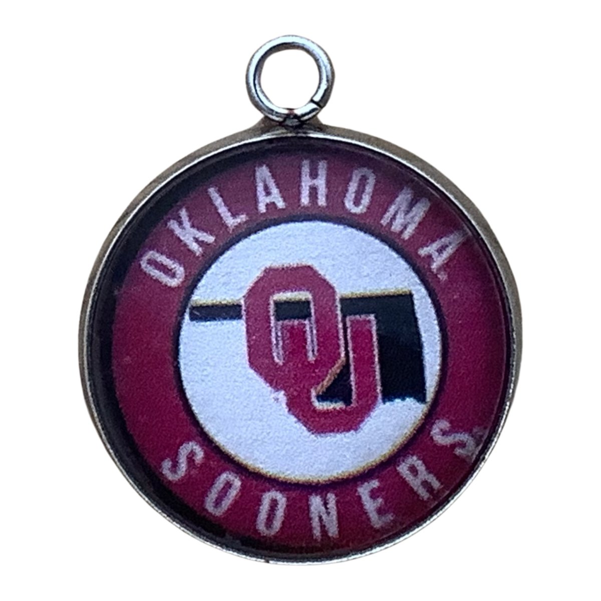 Red and white Oklahoma OU Sooners Charm
