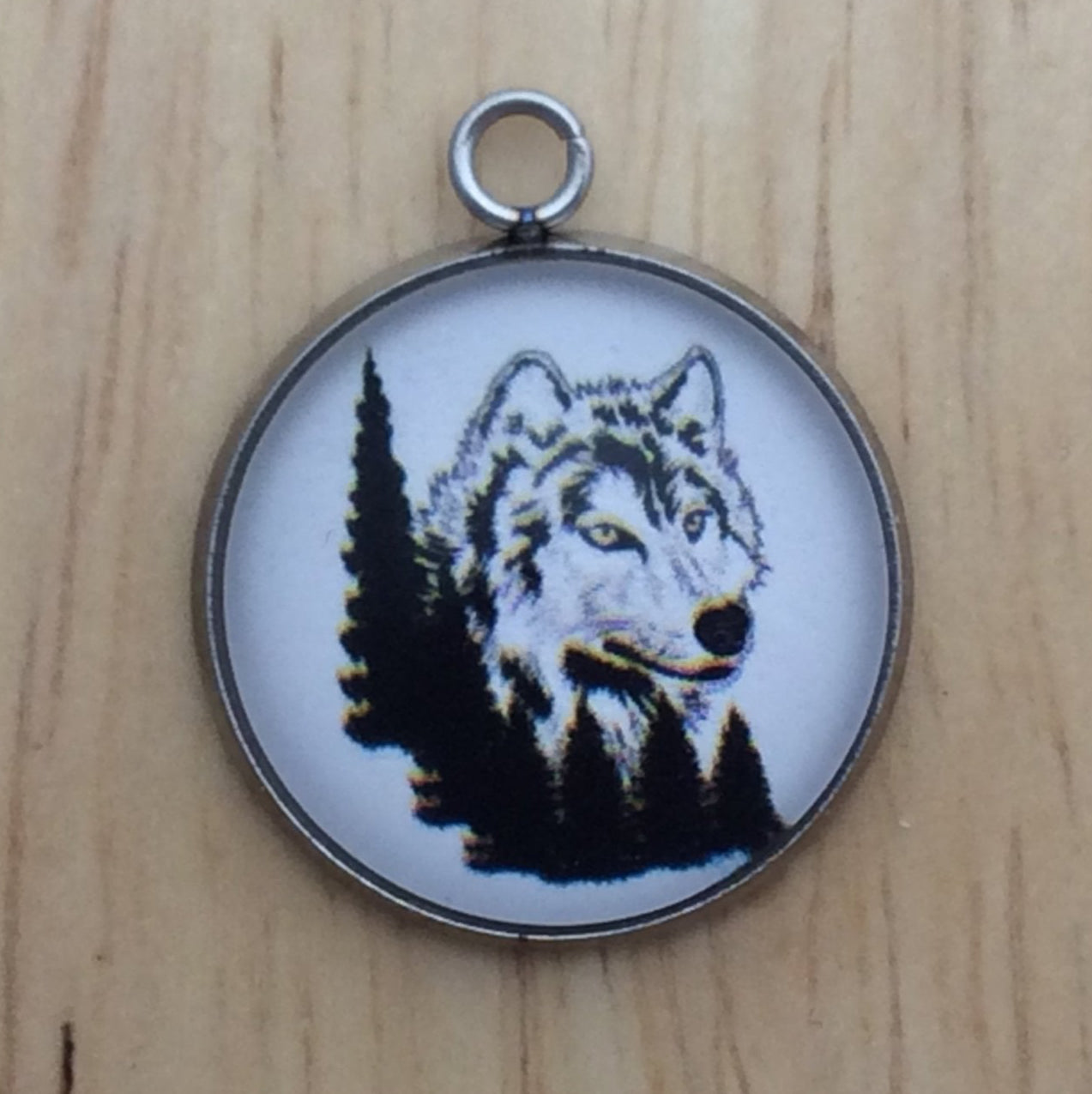Wolf Glass Cabochon Charms For Making Jewelry - ILikeWorms