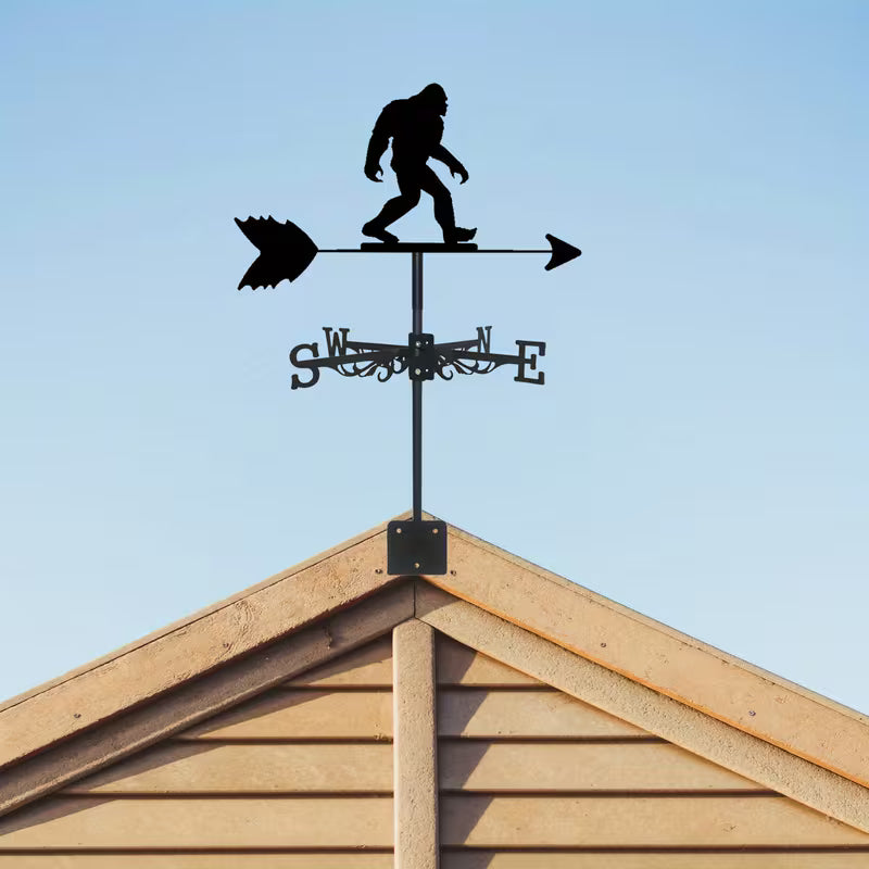Bigfoot American Flag Metal Weathervane – Outdoor Roof, Barn, Garage & Garden Decor