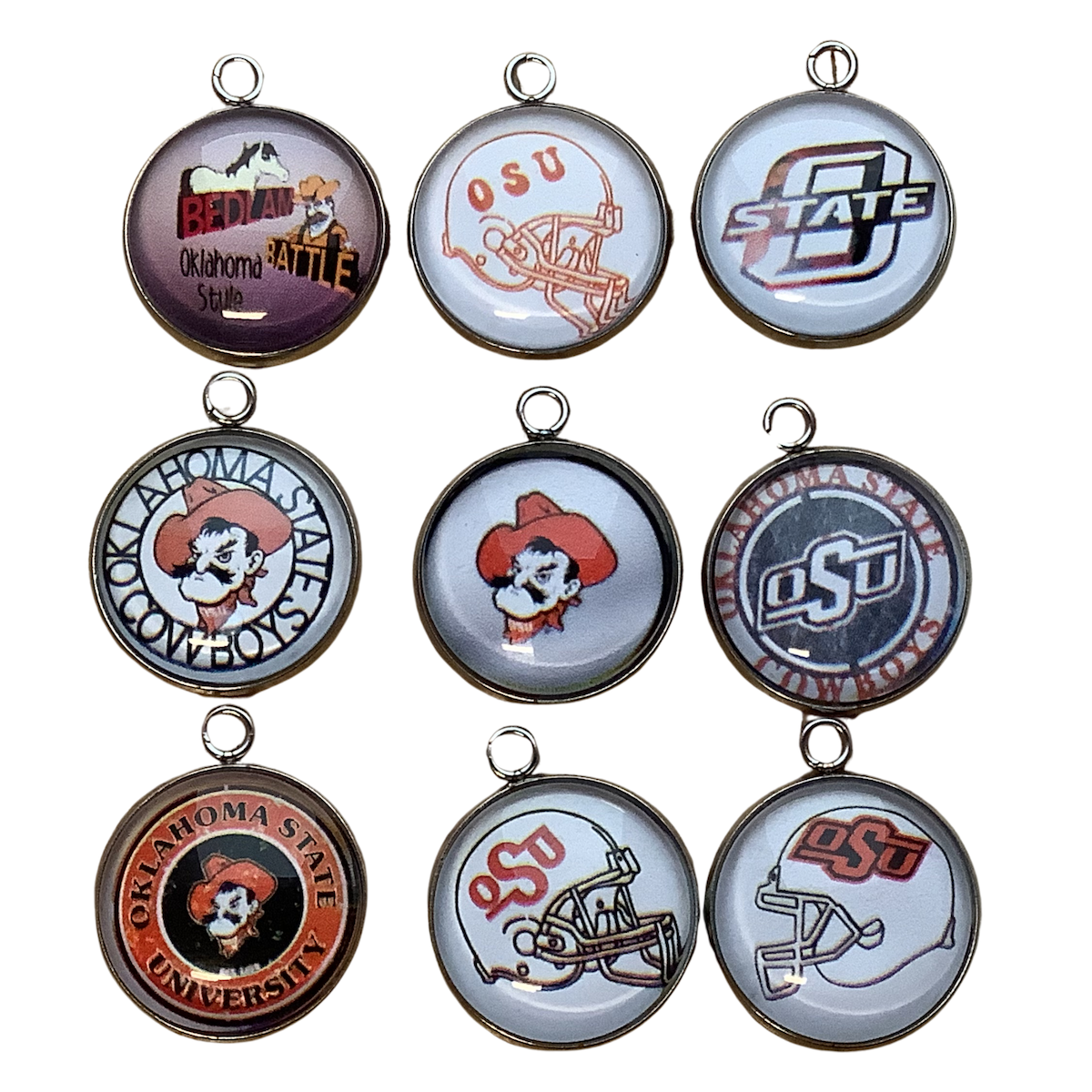 GROUP OF 9 OSU CHARMS