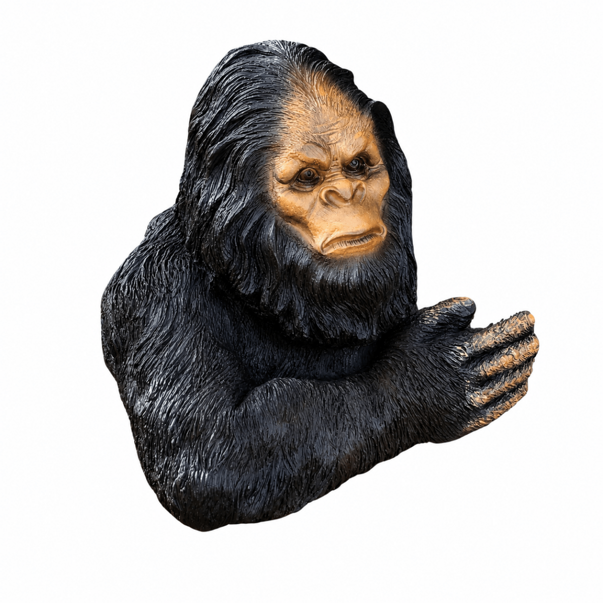10" XL Bigfoot Tree Hugger – Hand Painted Premium Resin Yard Sculpture
