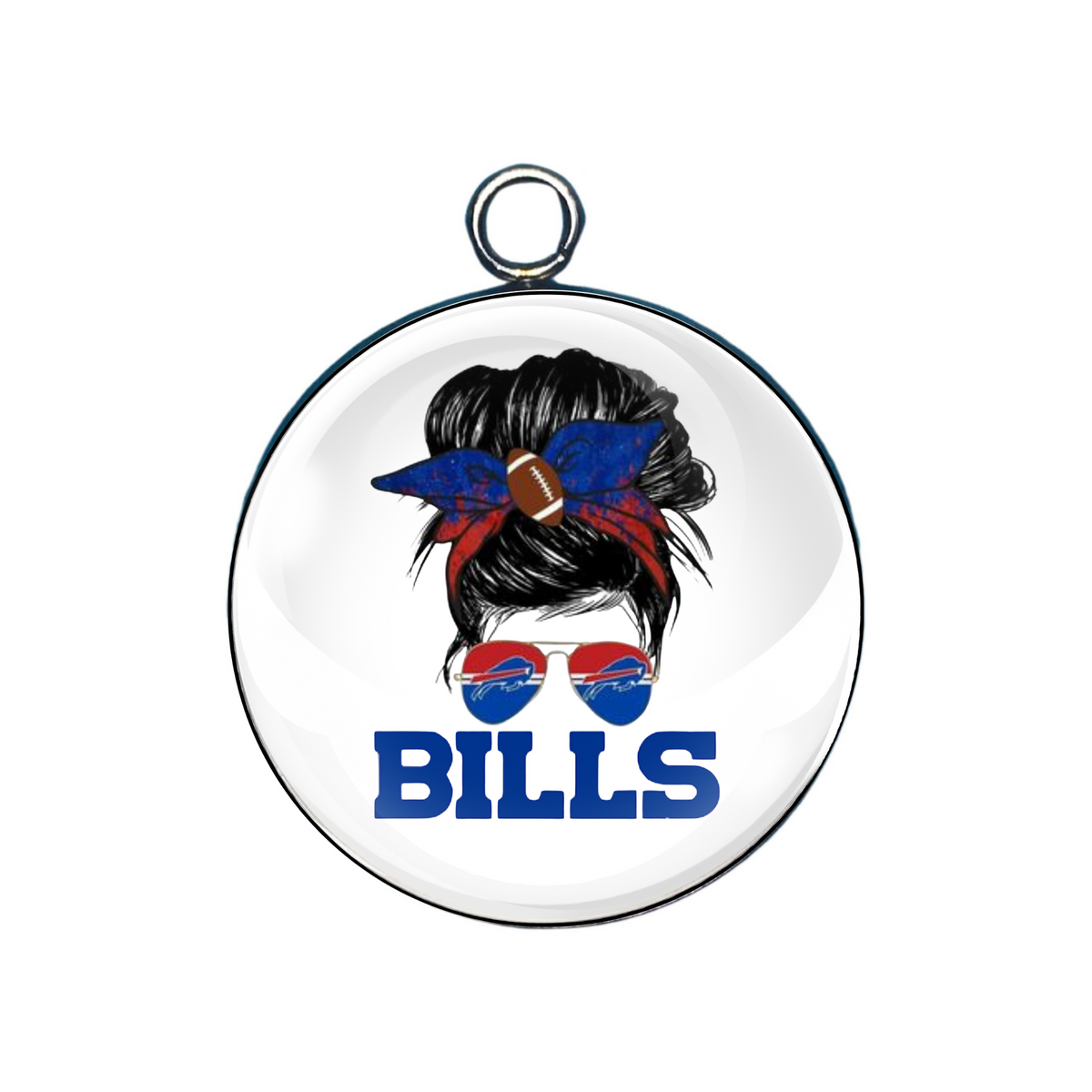 Bills Glass Cabochon Charms