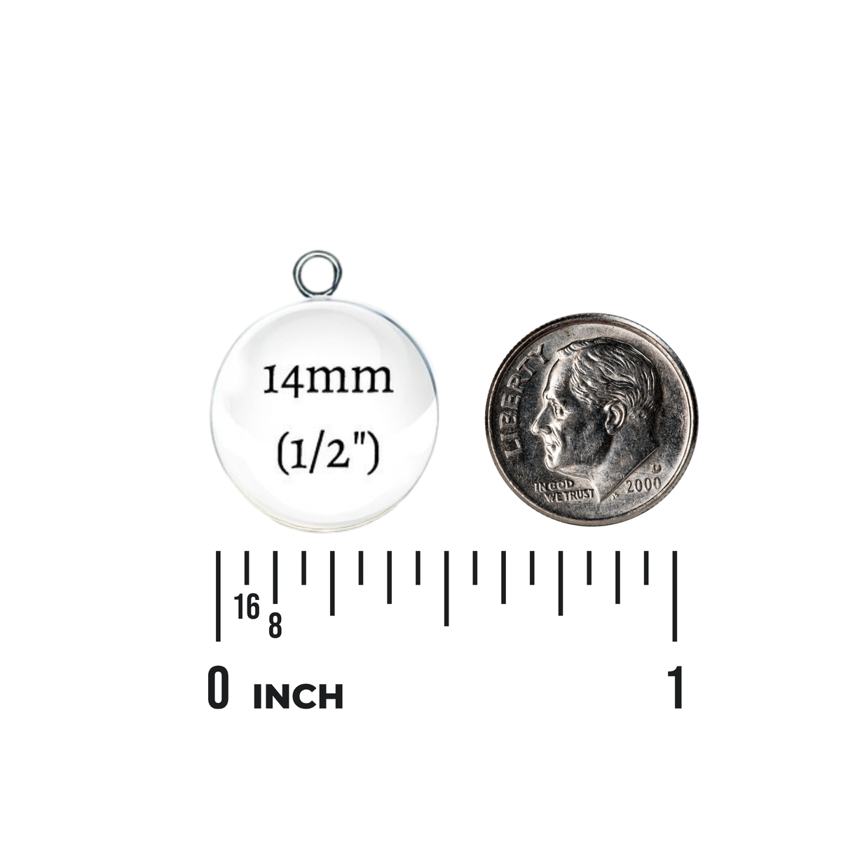 Bills Glass Cabochon Charms