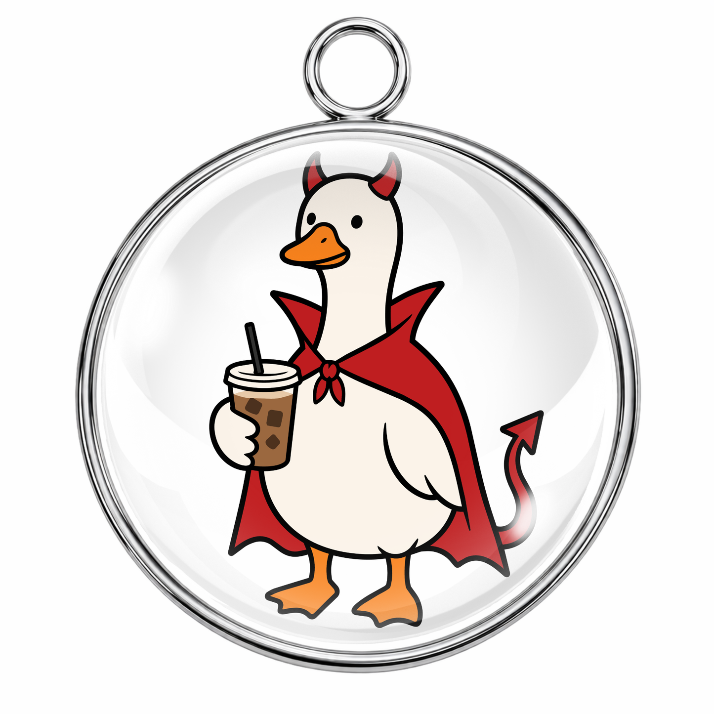 Cute Halloween Goose Glass Cabochon Charms – Witch, Ghost, Mummy, Vampire, Bat & Trick or Treat Images for Jewelry Making