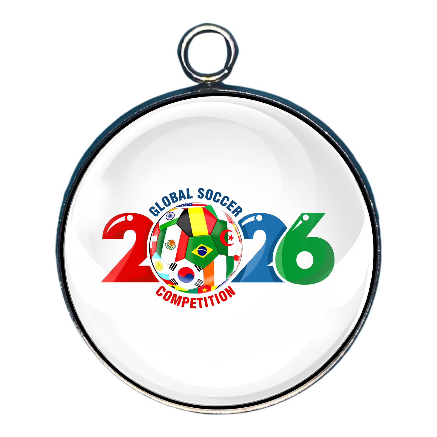 Soccer Ball Country Flag Charms | Football Team Charms | World Cup Soccer