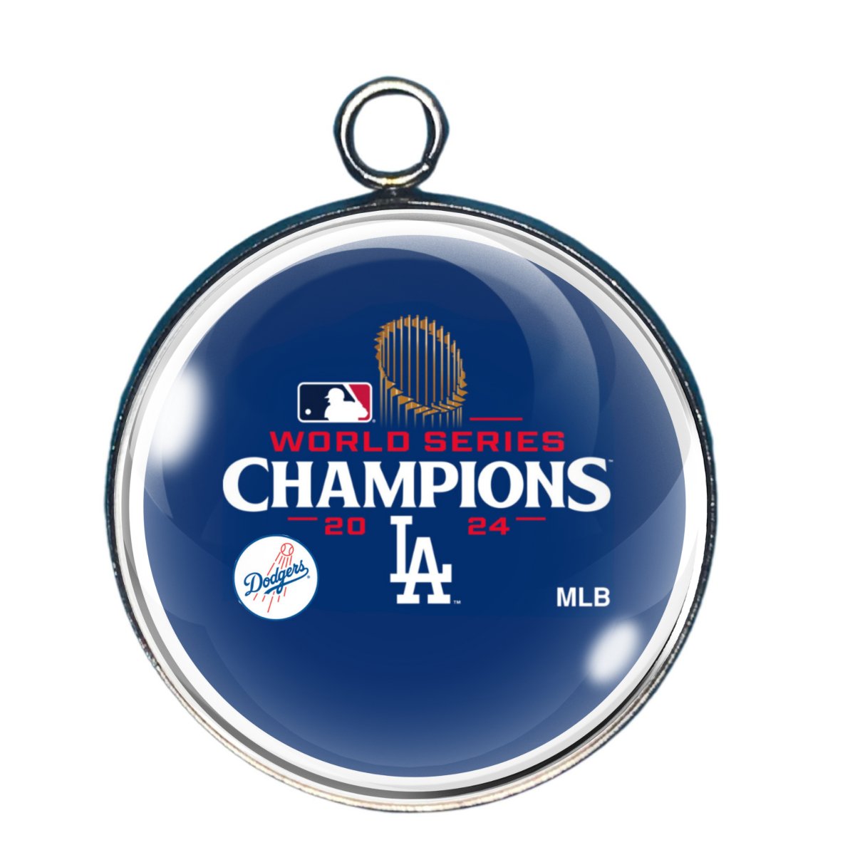 2024 World Series, LA Dodgers, Glass Cabochon Charms