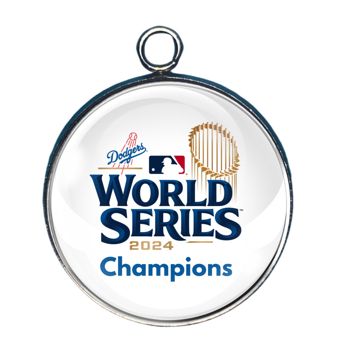 2024 World Series, LA Dodgers, Glass Cabochon Charms