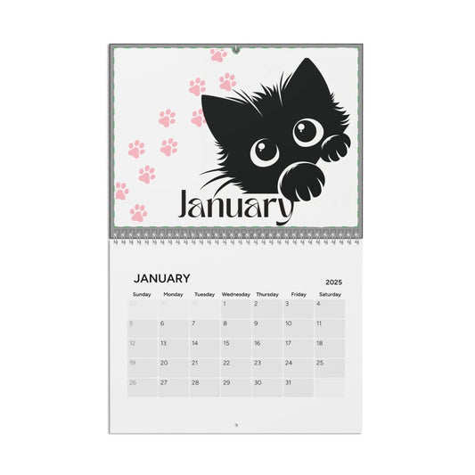 2025 Kitties Wall Calendar, Cat Lover Calendar