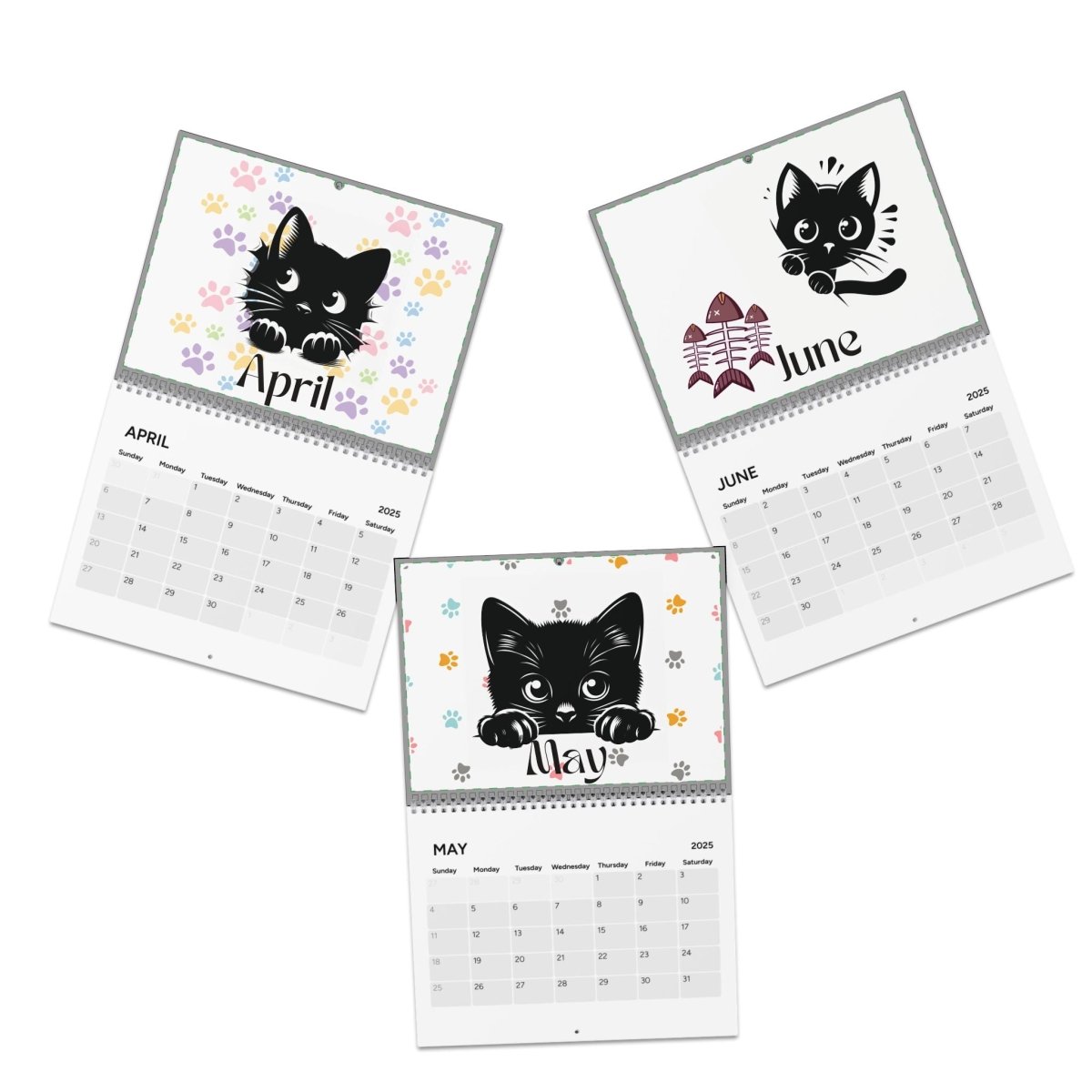 2025 Kitties Wall Calendar, Cat Lover Calendar