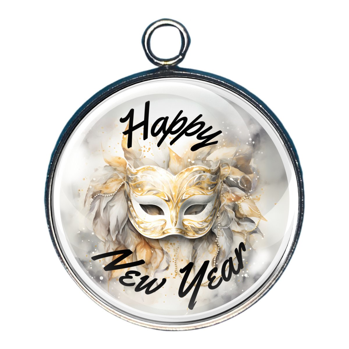 2025 New Years Charms – Celebrate Fresh Beginnings - Glass Cabochon Charms