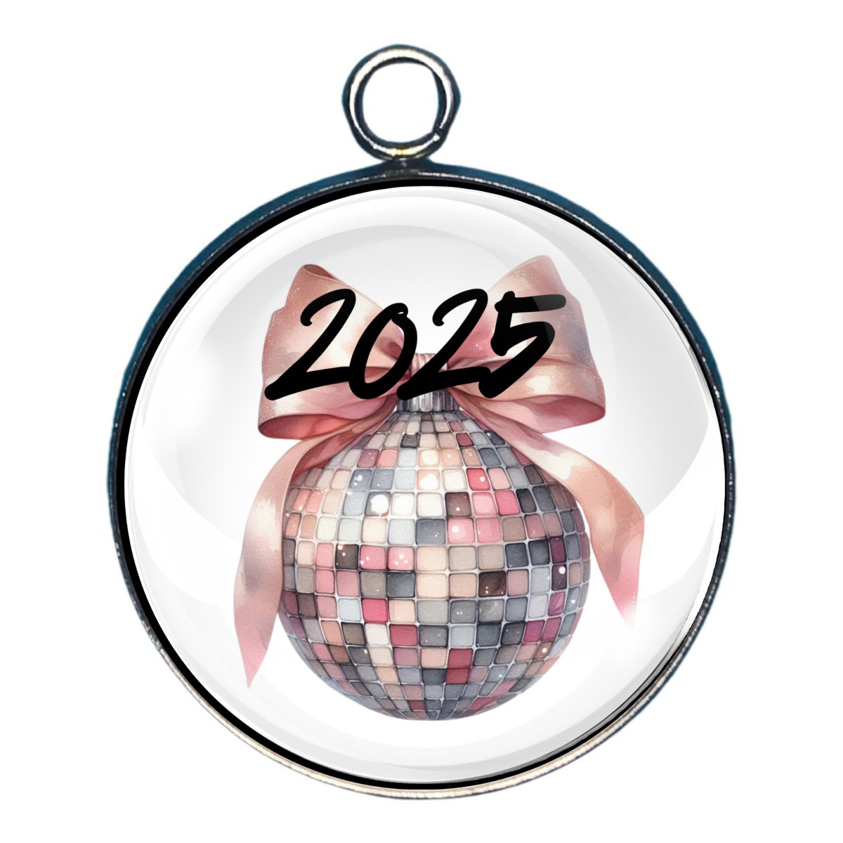 2025 New Years Charms – Celebrate Fresh Beginnings - Glass Cabochon Charms