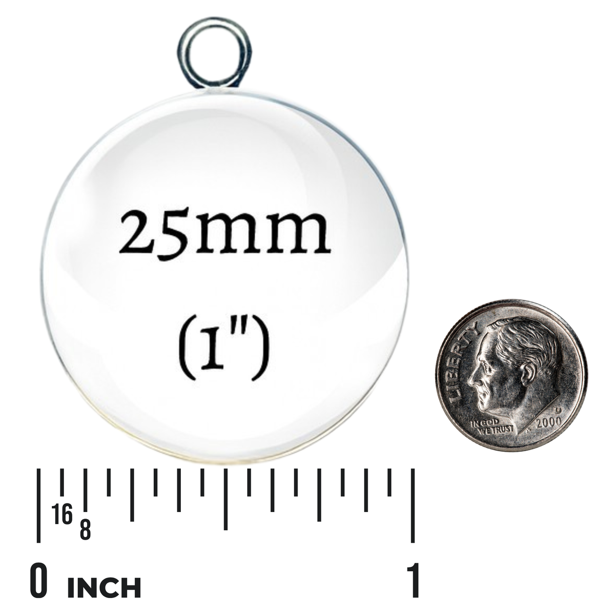 Bills Glass Cabochon Charms