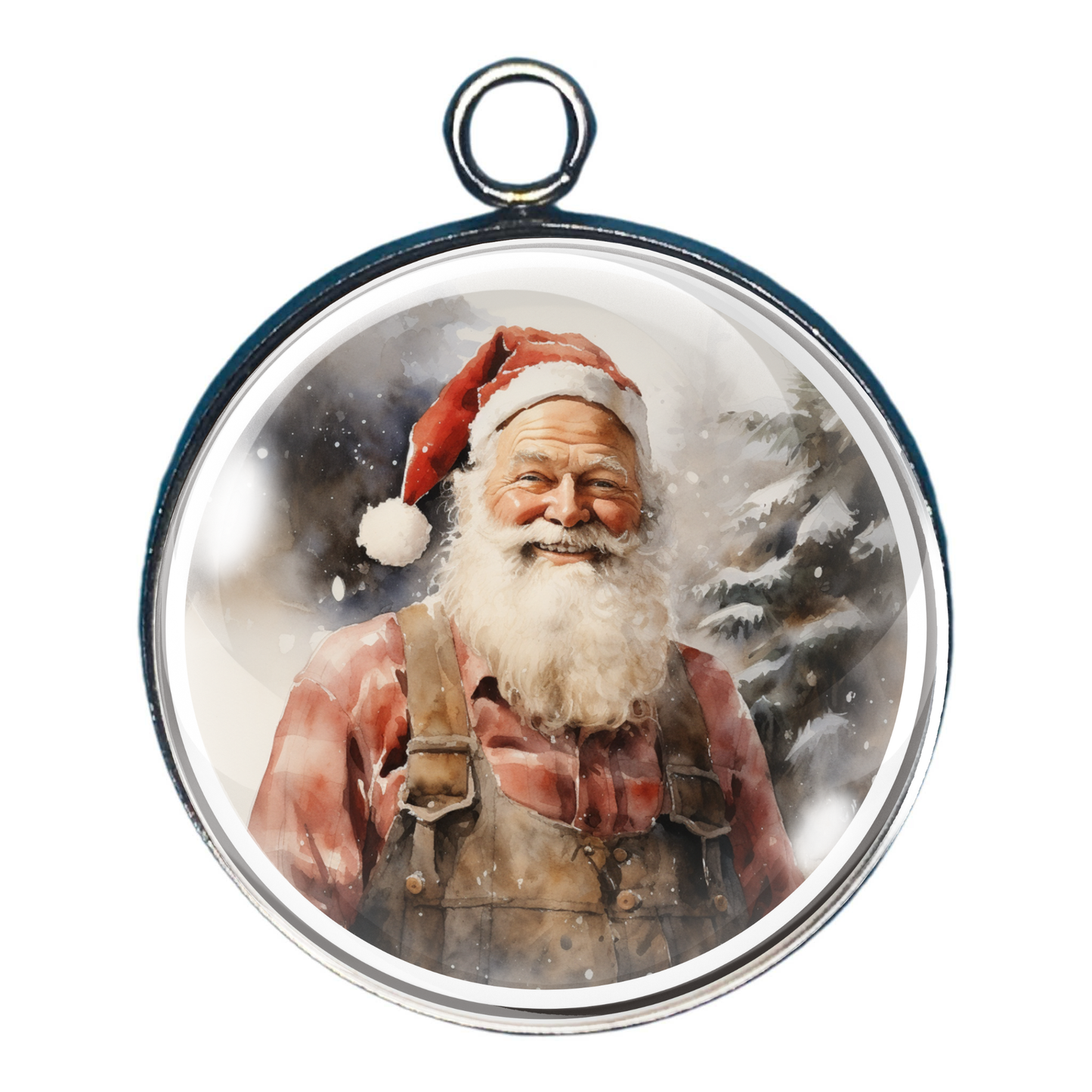 Cowboy Christmas Charms – Santa on Horseback, Festive Horses & Snowy Trees
