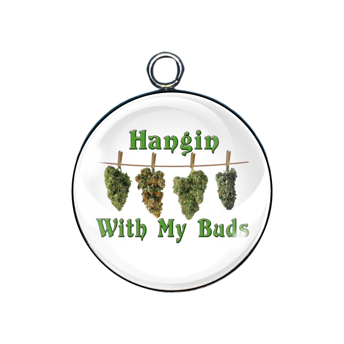 420 Pot Charms, Glass Cabochon Charms