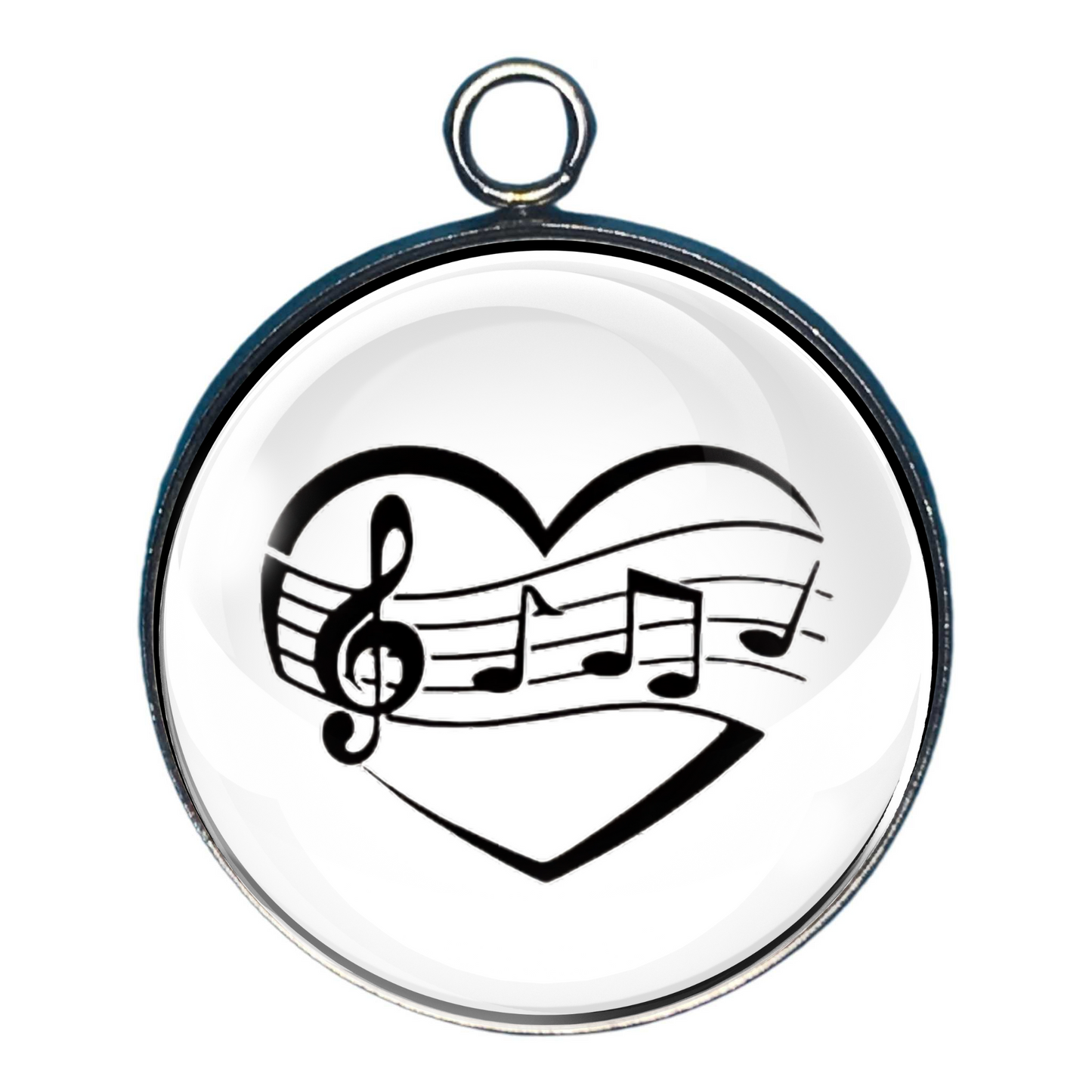 Musical Note Charms – A Symphony of Style - Glass Cabochon Charms