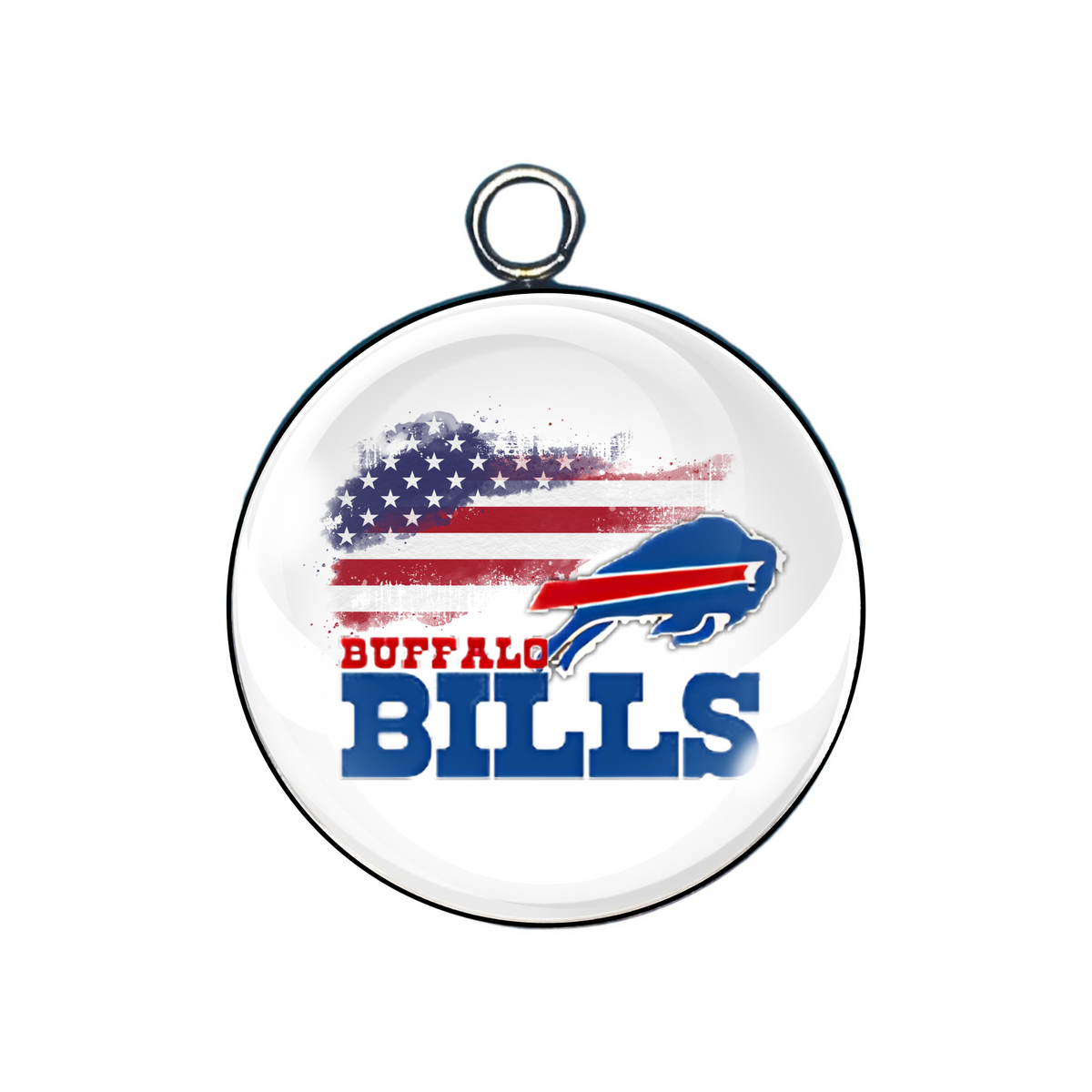 Bills Glass Cabochon Charms