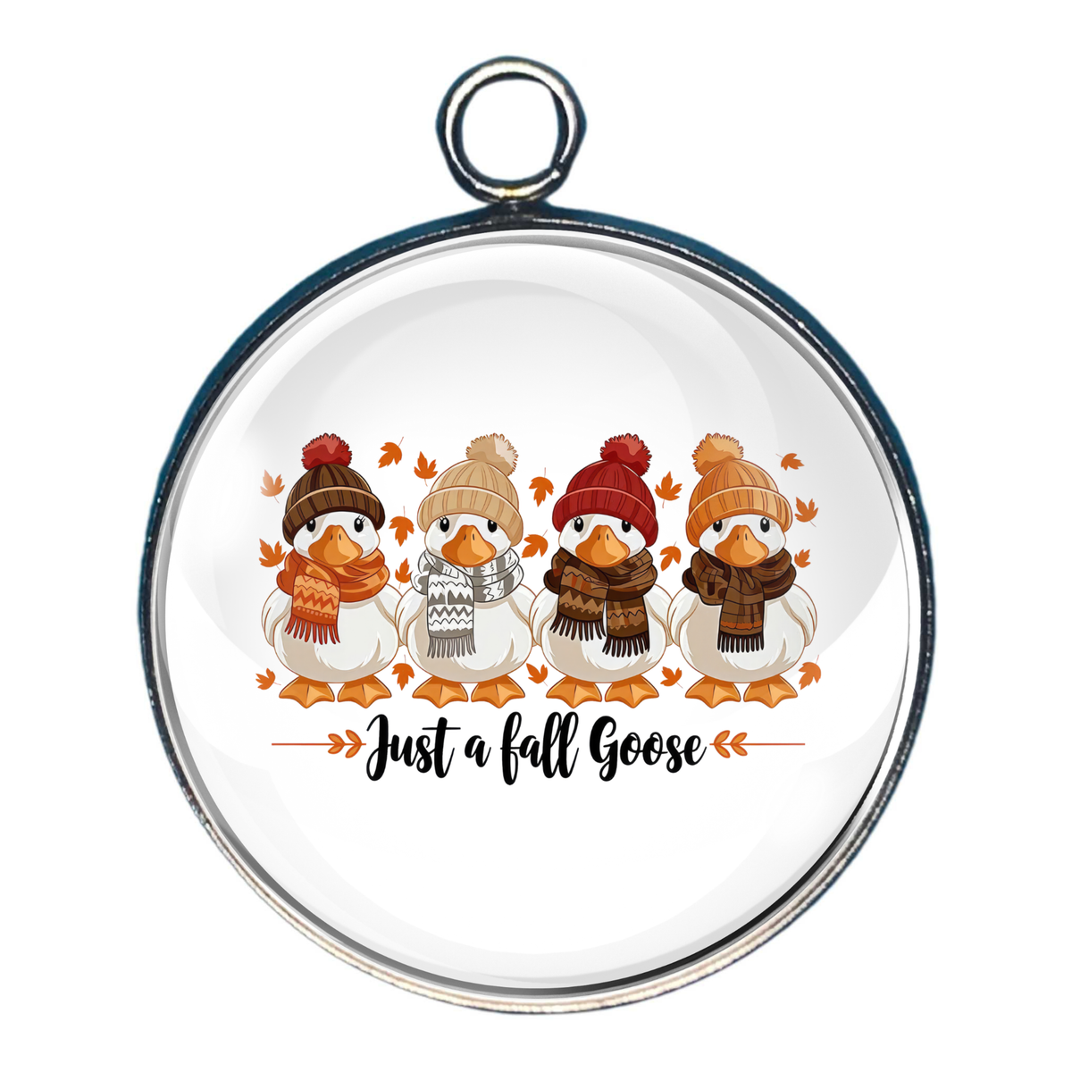 Fall, Halloween & Autumn Harvest Glass Cabochon Charms