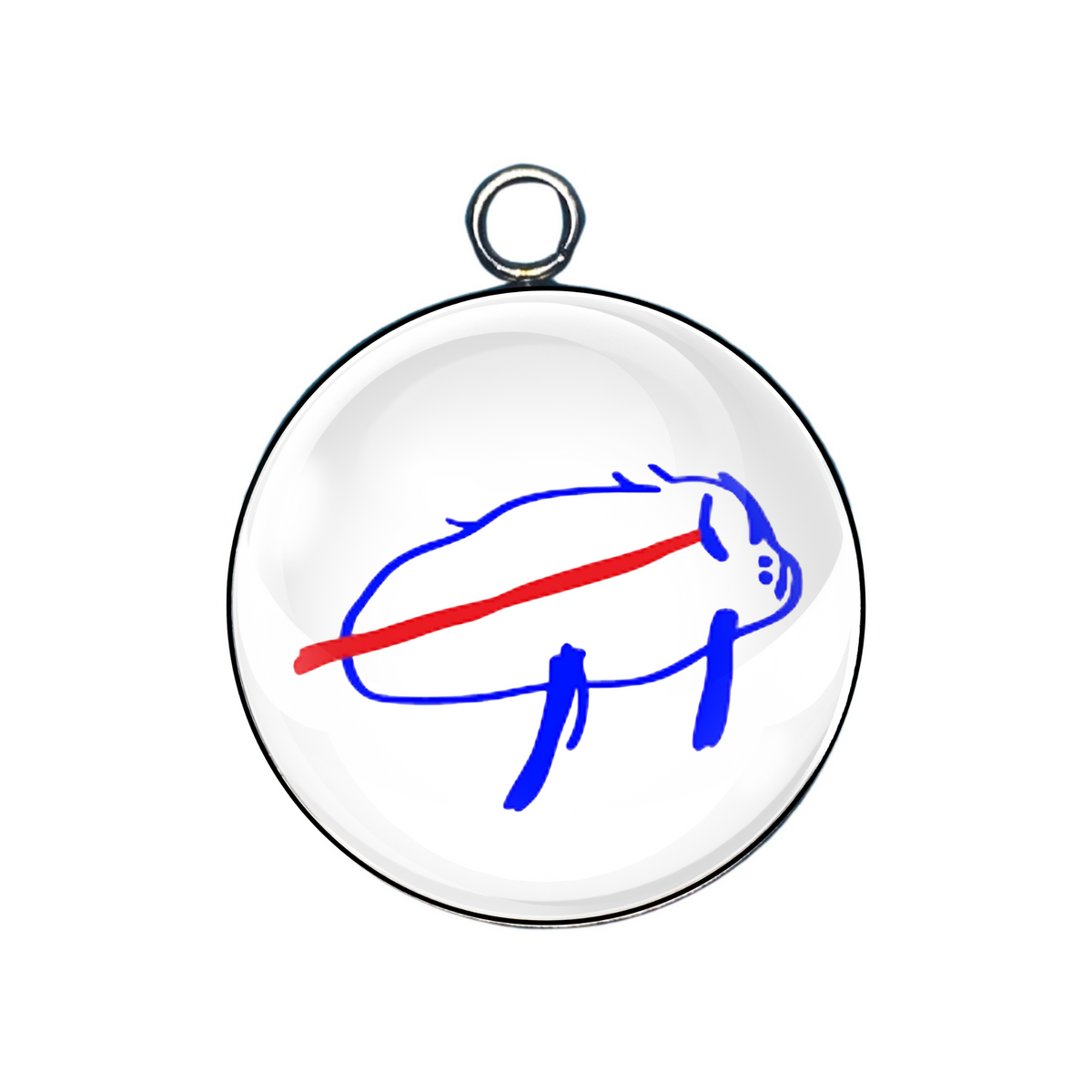 Bills Glass Cabochon Charms