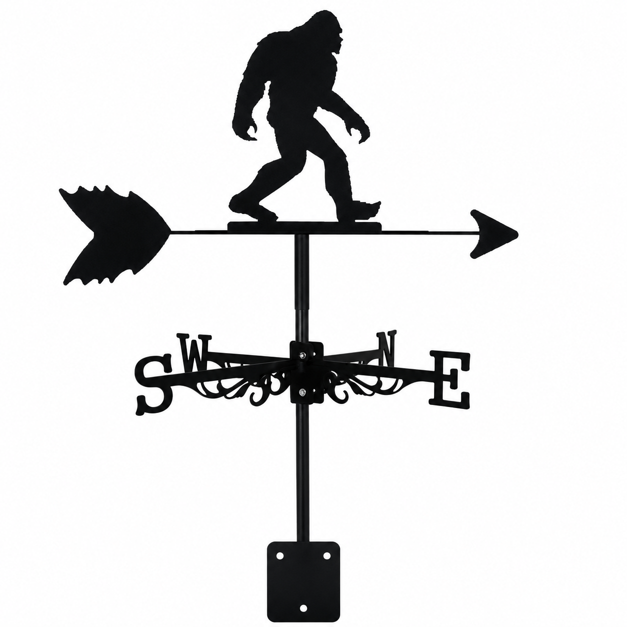 Bigfoot American Flag Metal Weathervane – Outdoor Roof, Barn, Garage & Garden Decor