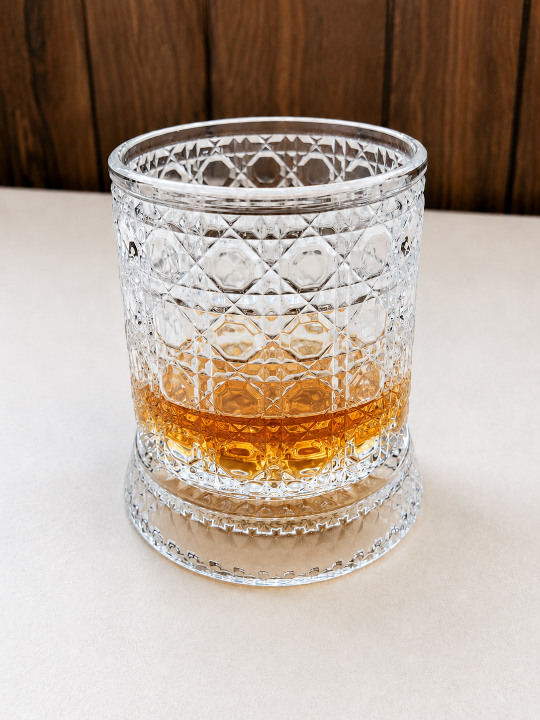 Spinning Whiskey Glass Rotating Crystal Bourbon Scotch Tumbler 10-12 oz Gift