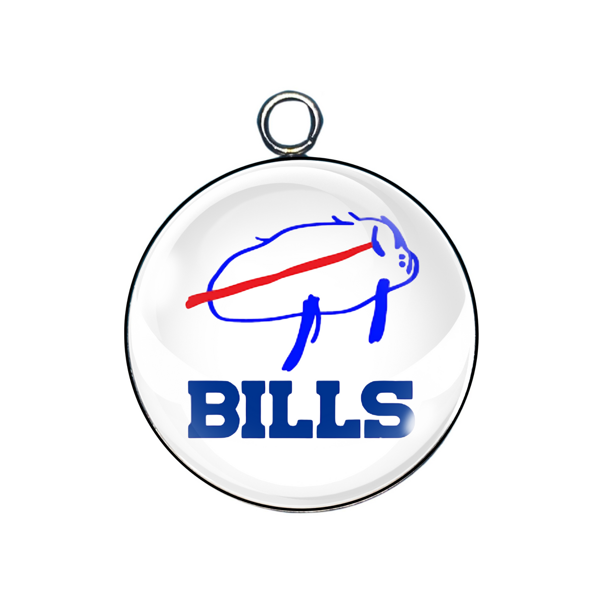 Bills Glass Cabochon Charms