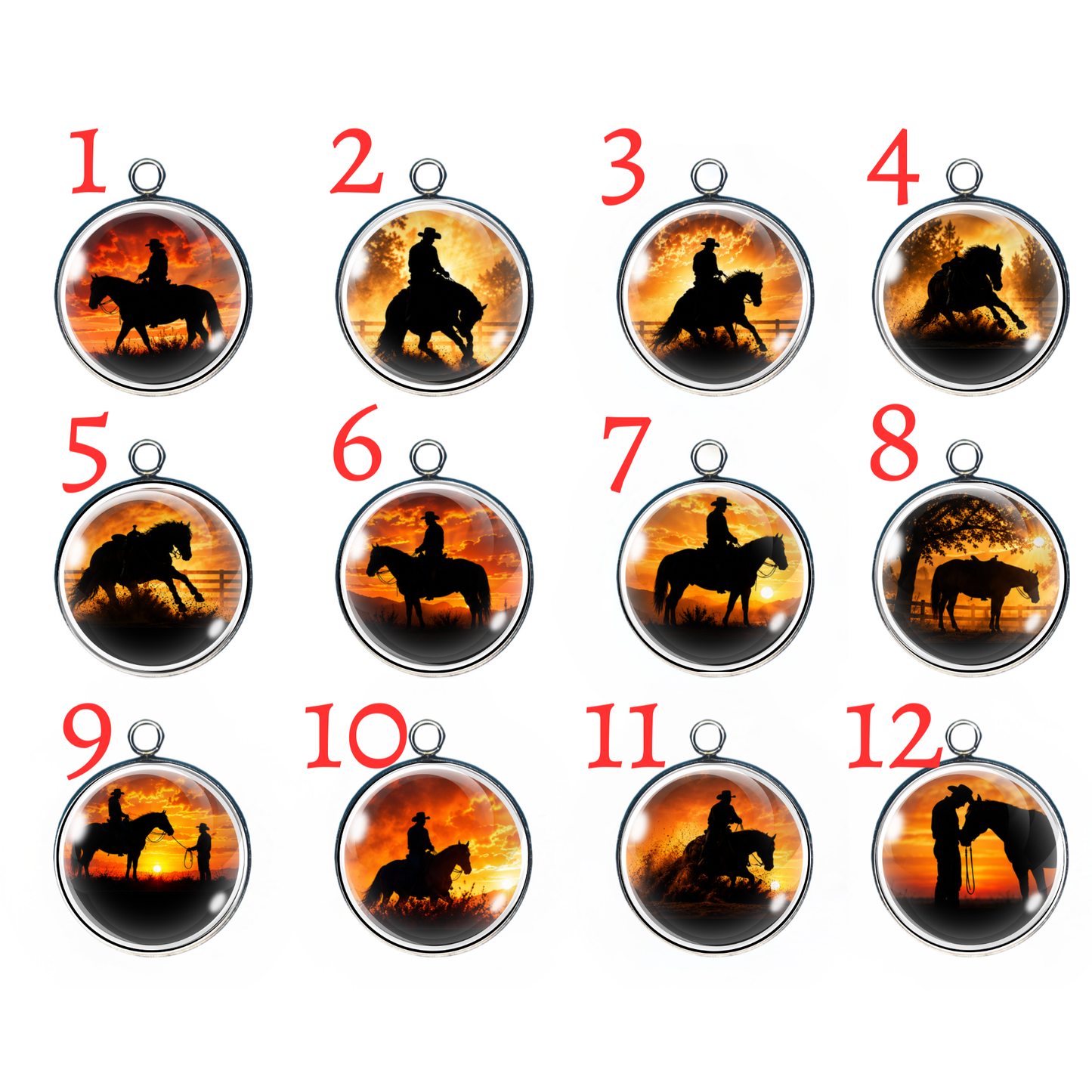 Western Horse Silhouette Collection
