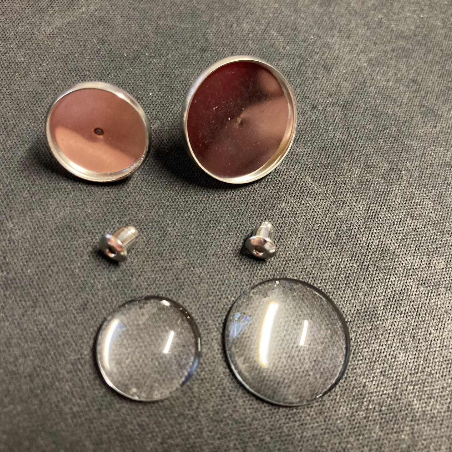 post earring backs in 14 and 18 mm sizes.
