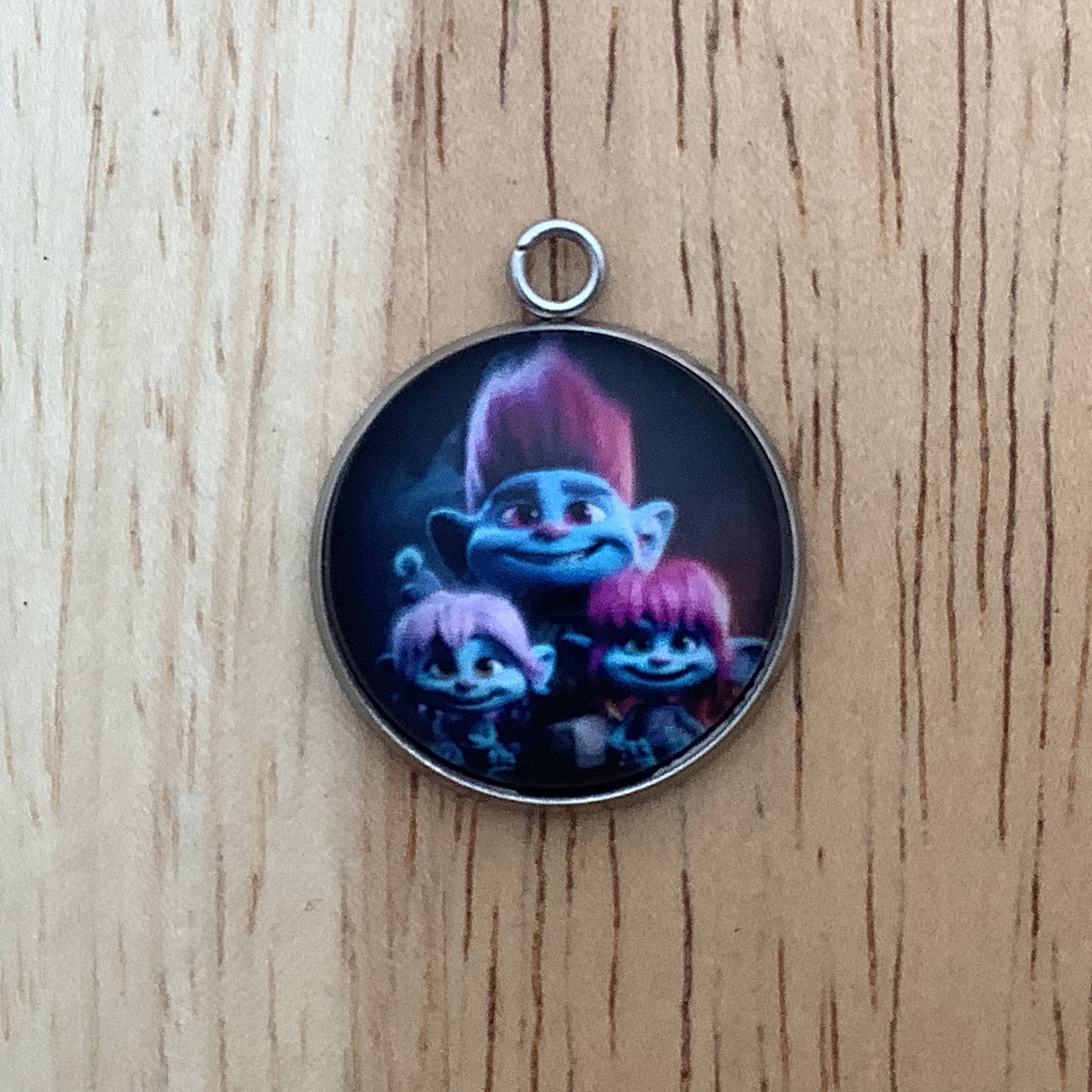 Troll Glass Cabochon Charms, Colorful Trolls,  Charms for Jewelry Making