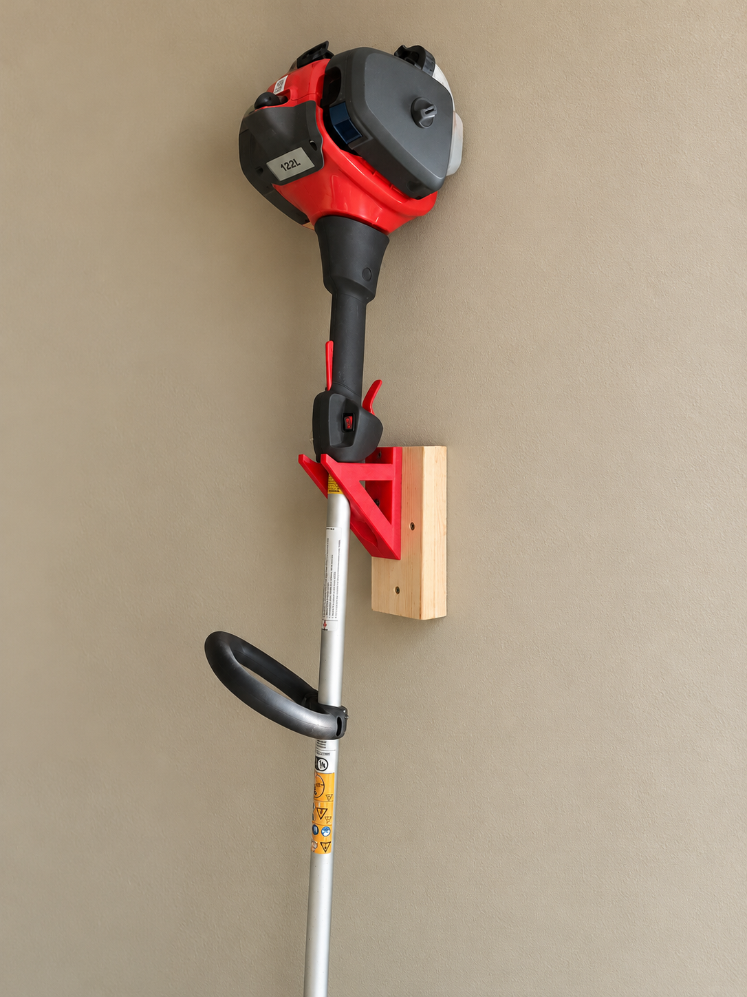 Wall Mount Tool Holder Bracket for Trimmers Brooms Shovels Rakes