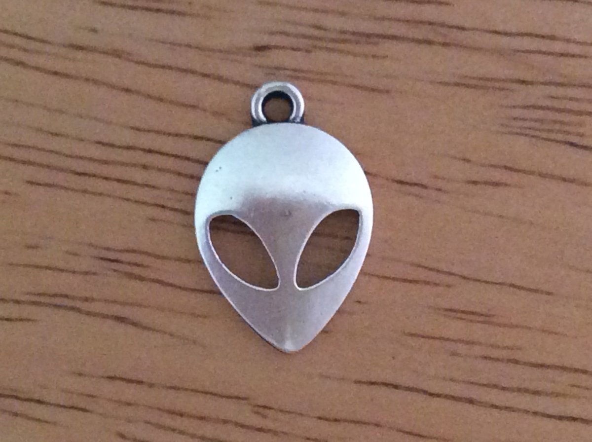 tibetan silver alien charm