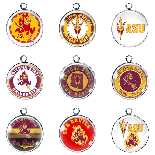 9 Arizona state glass cabochon charms