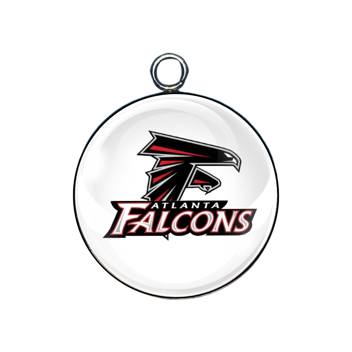 atlanta falcons glass cabochon charm