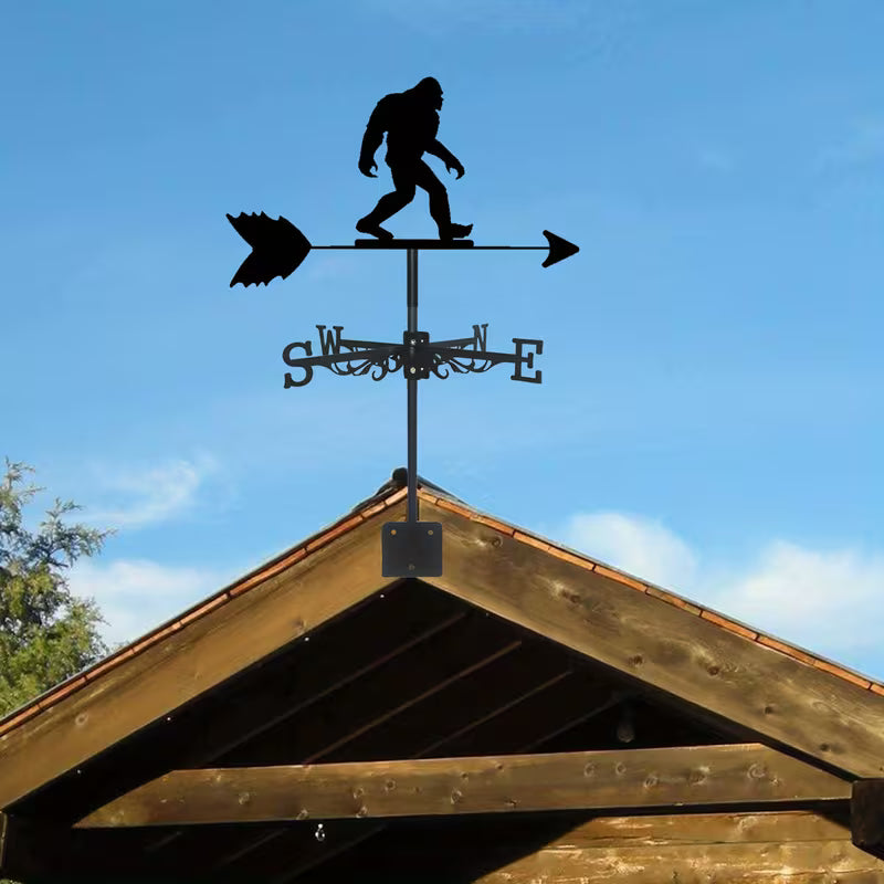 Bigfoot American Flag Metal Weathervane – Outdoor Roof, Barn, Garage & Garden Decor